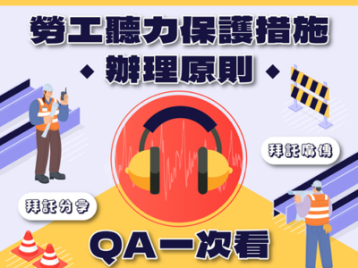 防止噪音傷害，勞動部訂定「勞工聽力保護措施辦理原則」