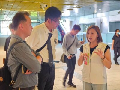 民眾反映十四張站站務人力及設施問題　陳乃瑜會勘要求捷運公司提出三項改善措施